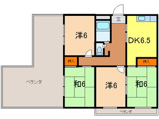 サンライズ春名の物件間取画像